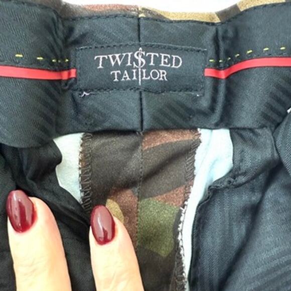 Twisted Tailor Gables Camo Suit 42R Jacket 34R Pants NWT Slim Fit Modern - Picture 12 of 13